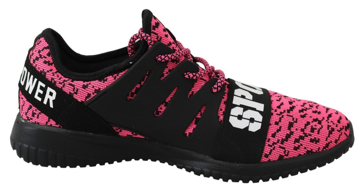 Plein Sport Femme Rose Blush Polyester Runner Joice Sneakers Chaussures
