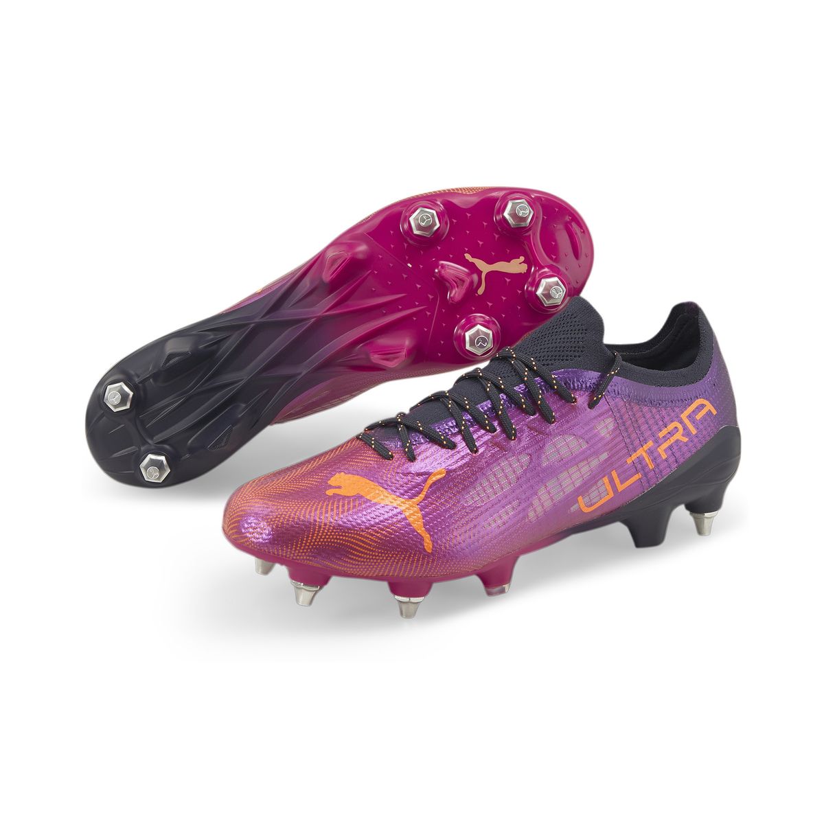 Geschwindigkeitsorientierte Fußballschuhe für weichen Boden