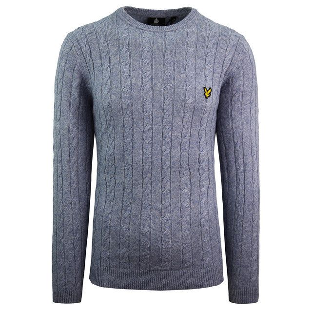 Herren Klassischer Zopfmuster Strickpullover