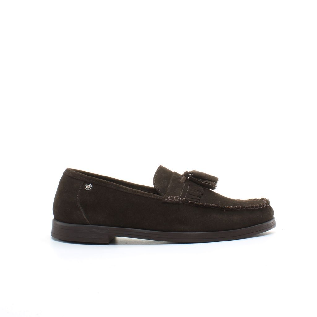 Herren Wildleder Quasten Slipper Schuhe