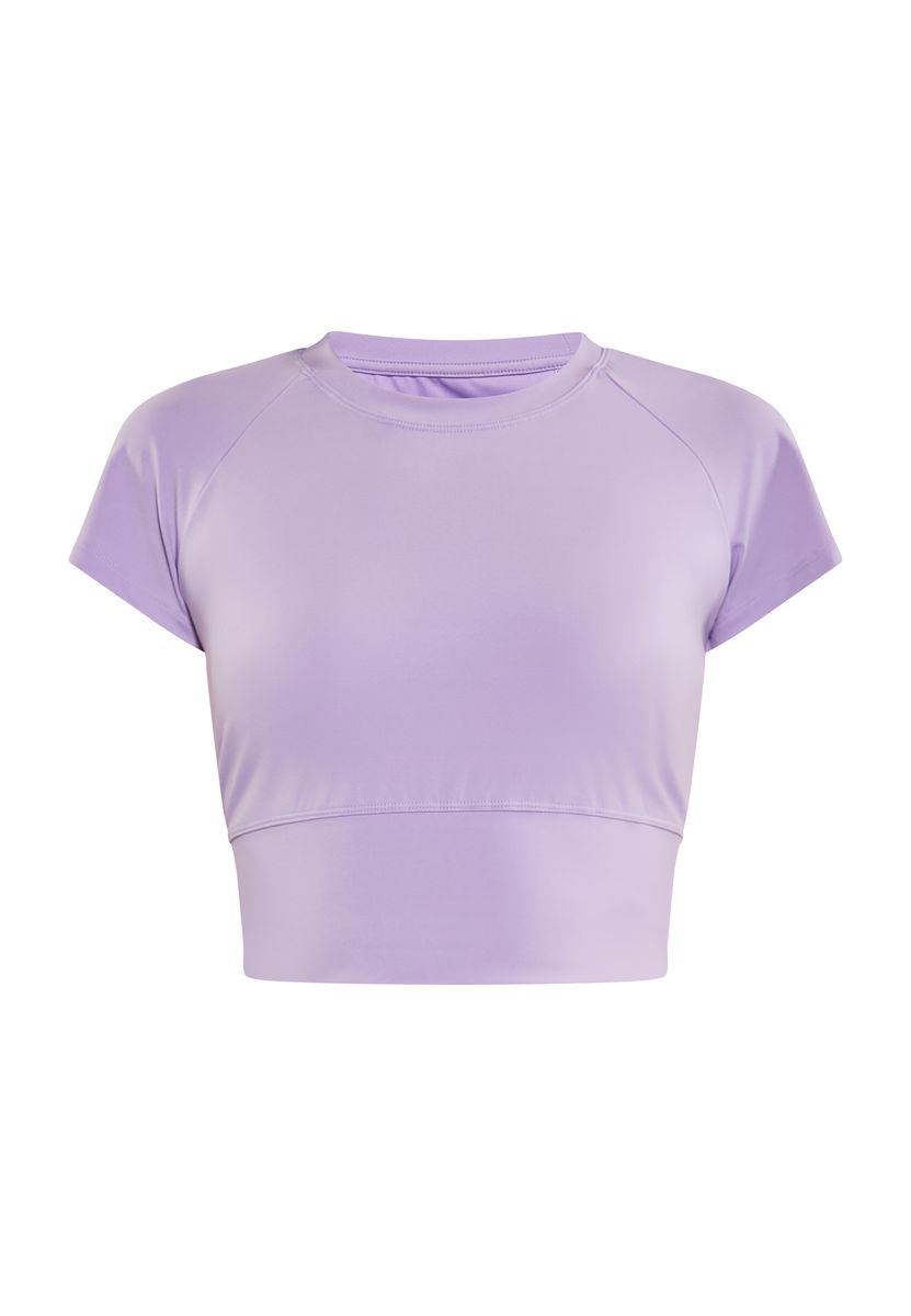 Sportliches Crop-Athleisure-T-Shirt