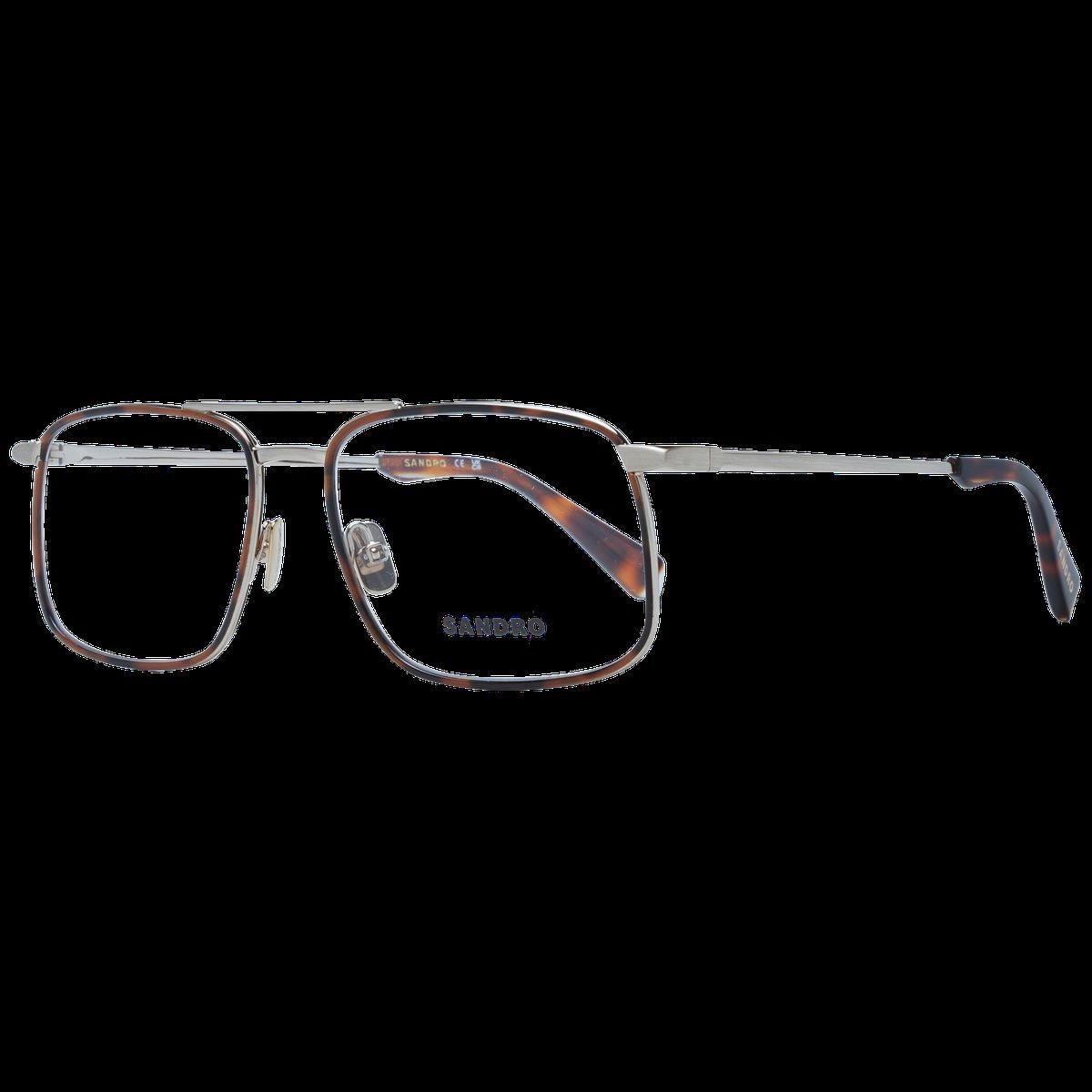 Quadratische Metallbrille mit Doppelsteg