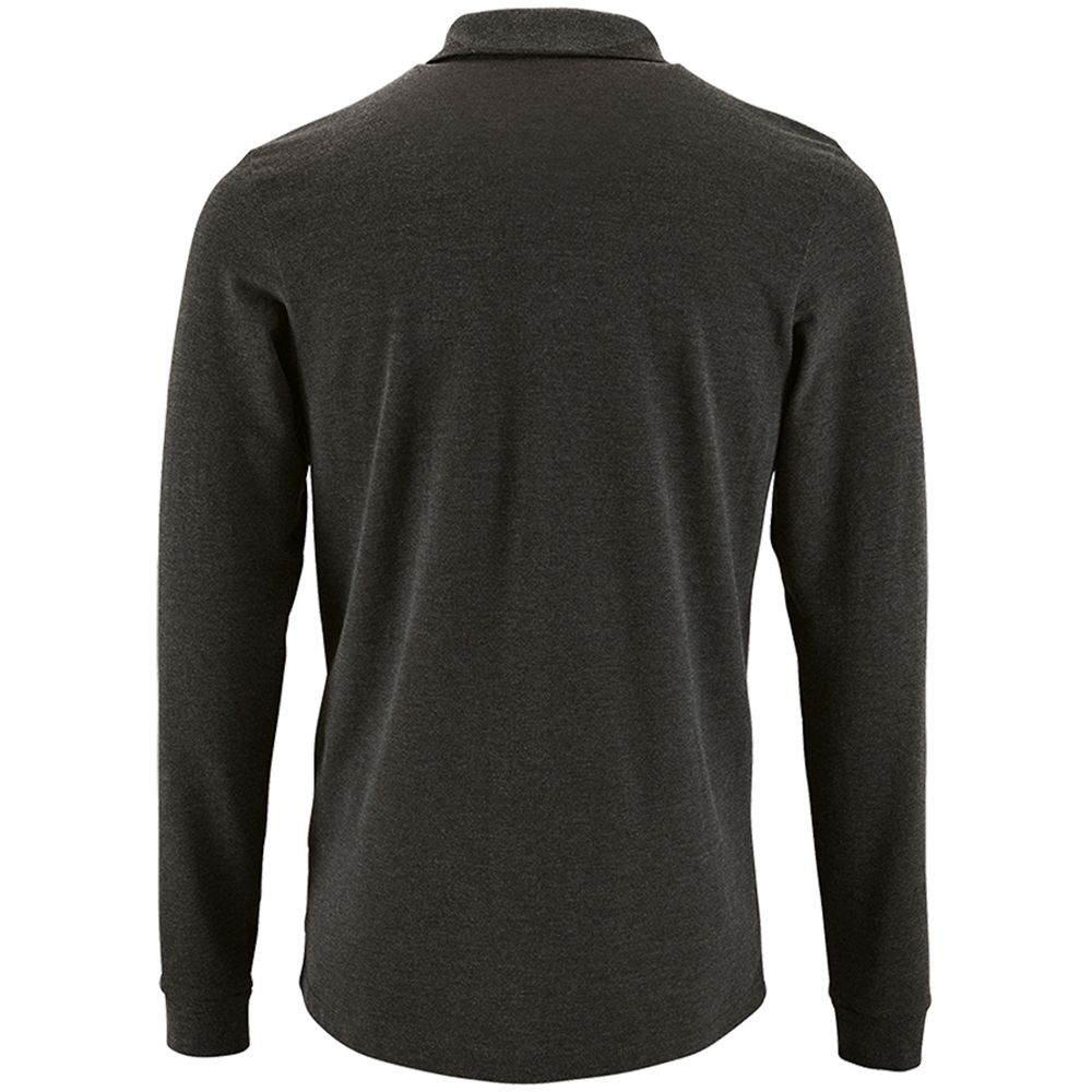 Klassisches Langarm-Piqué-Poloshirt