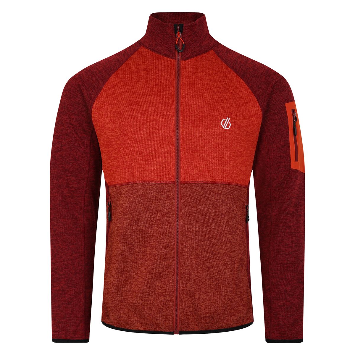 Fleecejacke mit durchgehendem Reißverschluss für Herren