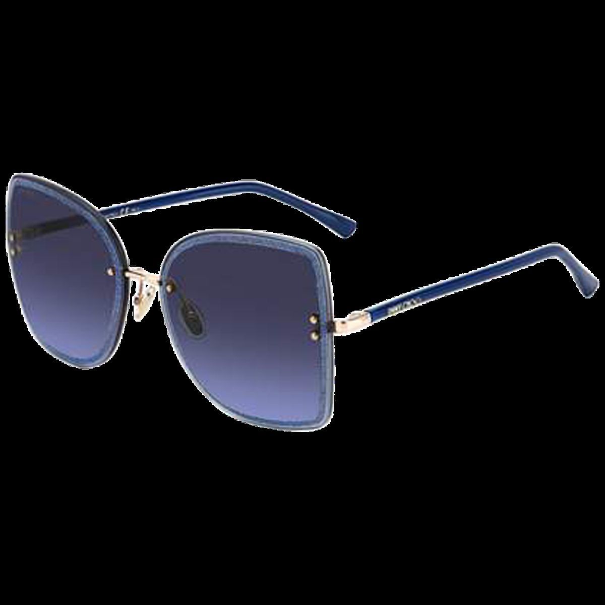 Schmetterlings-Sonnenbrille mit blauem Farbverlauf