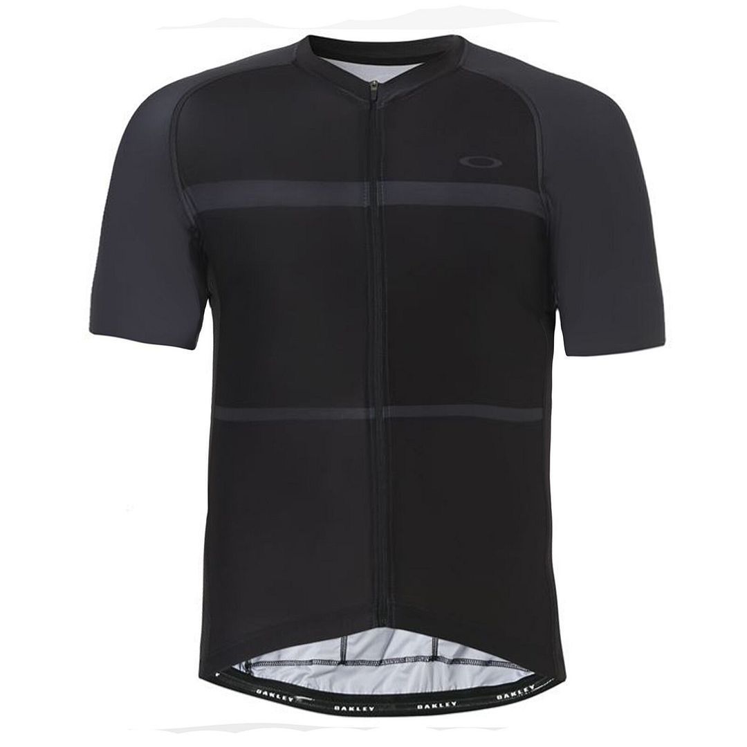 Herren Fahrradtrikot Schwarz mit Reißverschluss