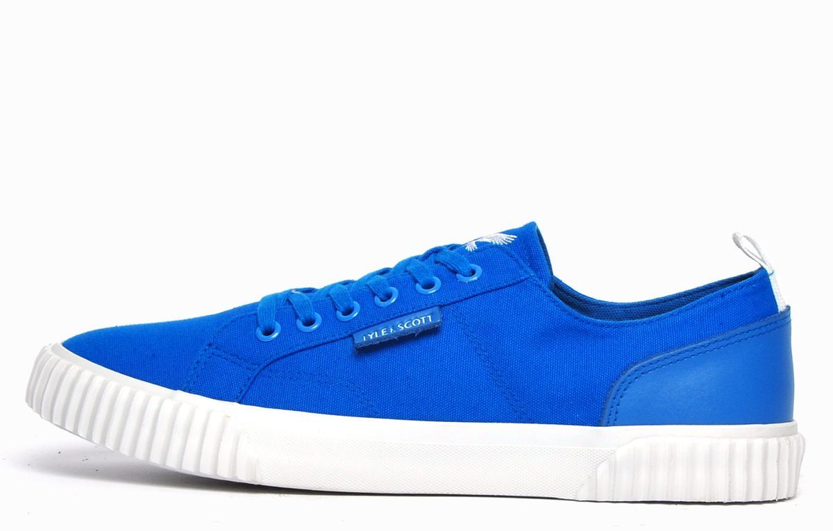 Blaue Canvas Low-Top Sneakers