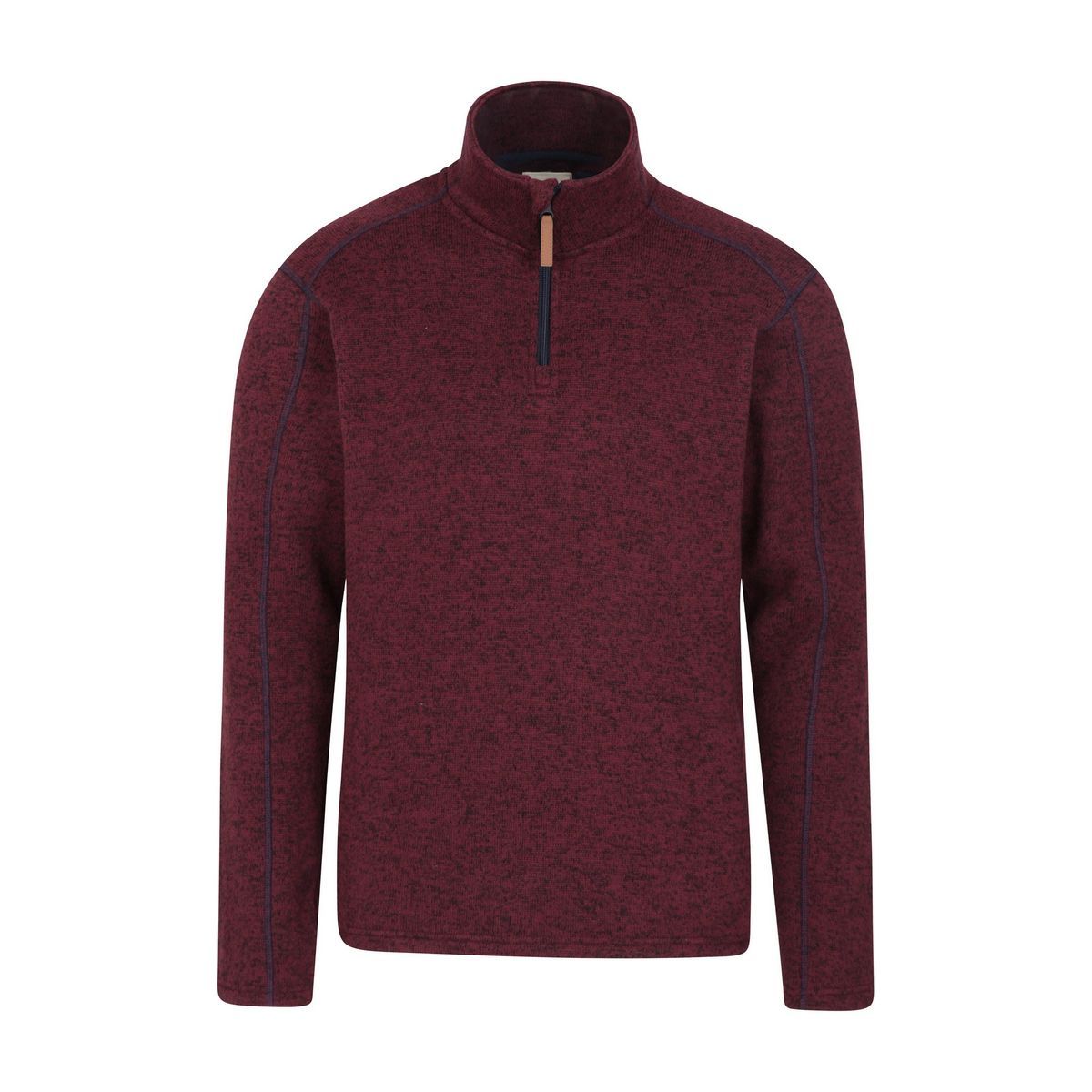 Herren Fleece-Pullover mit halbem Reißverschluss