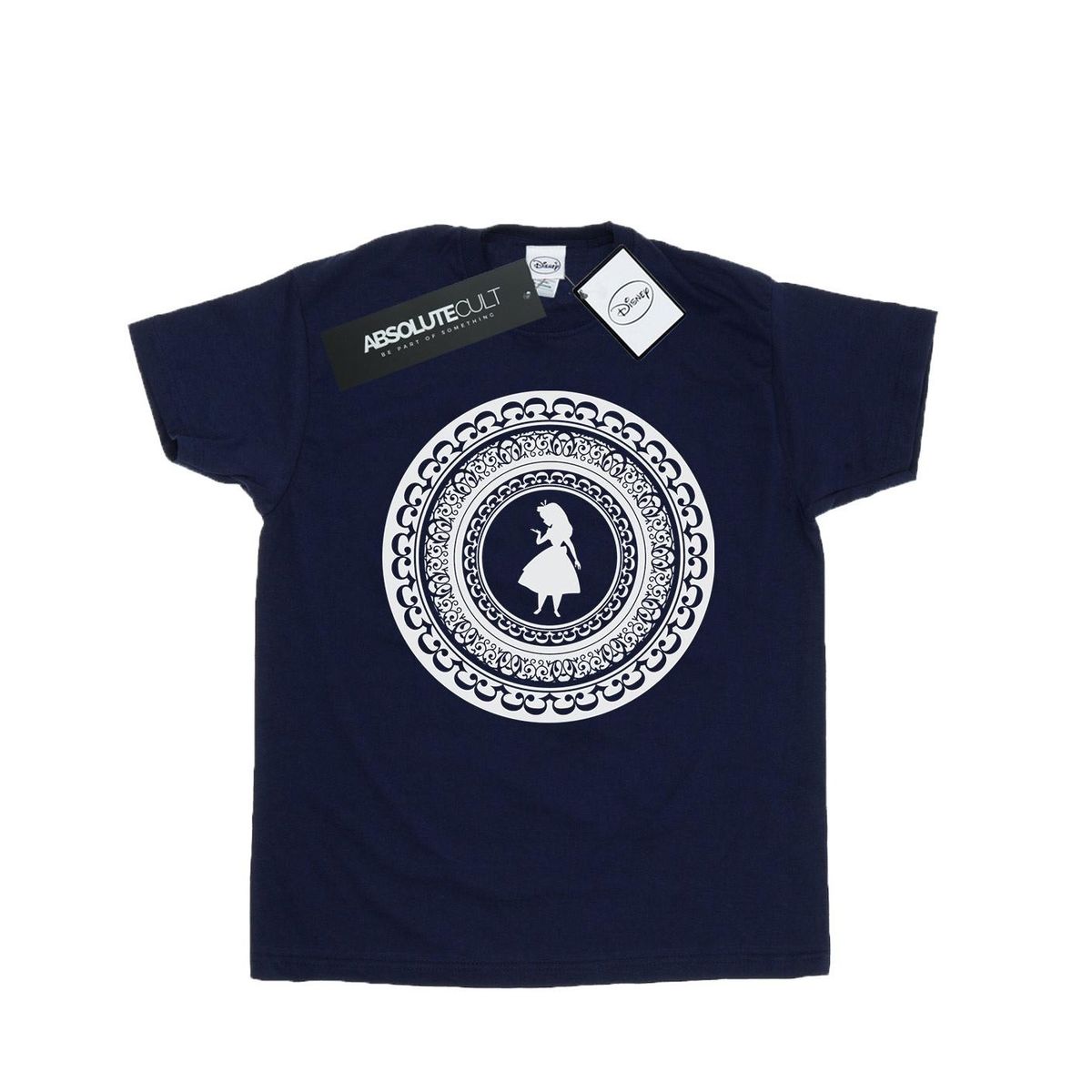 Disney - "Alice In Wonderland Circle" T-Shirt für Herren (Marineblau)