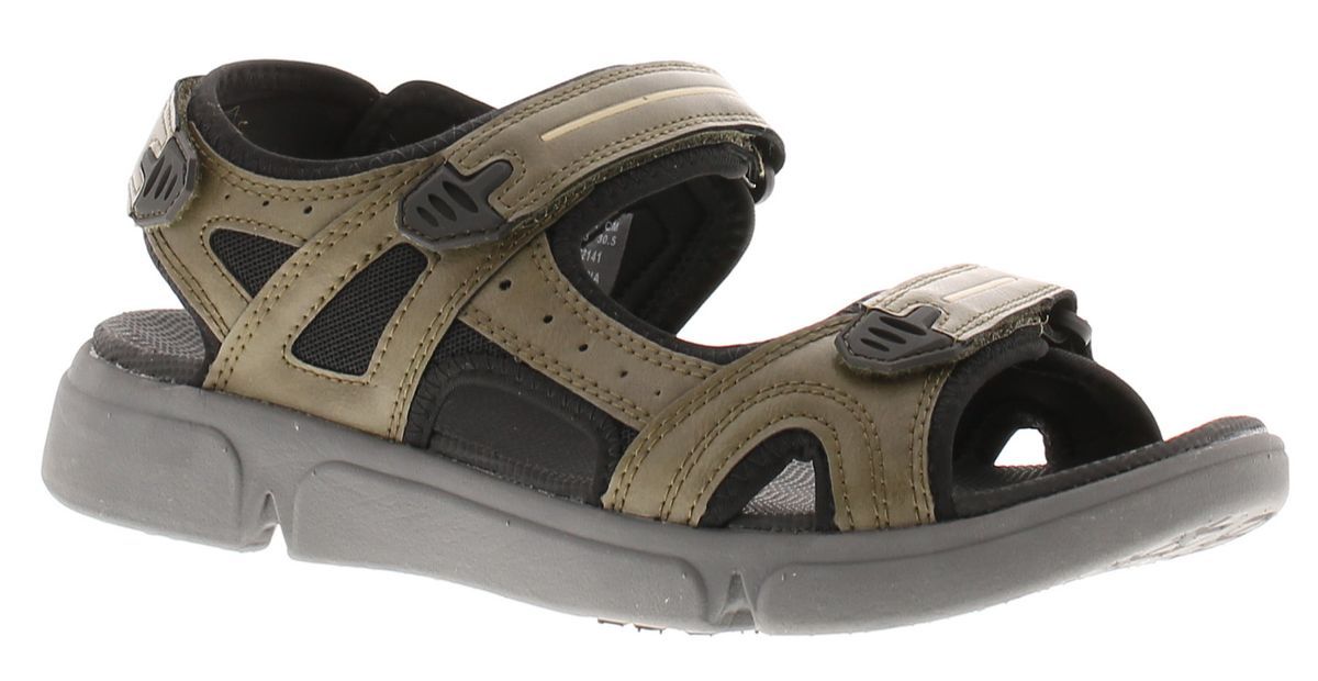 Hush Puppies Herren Sandalen Walking Castro Klettverschluss grün