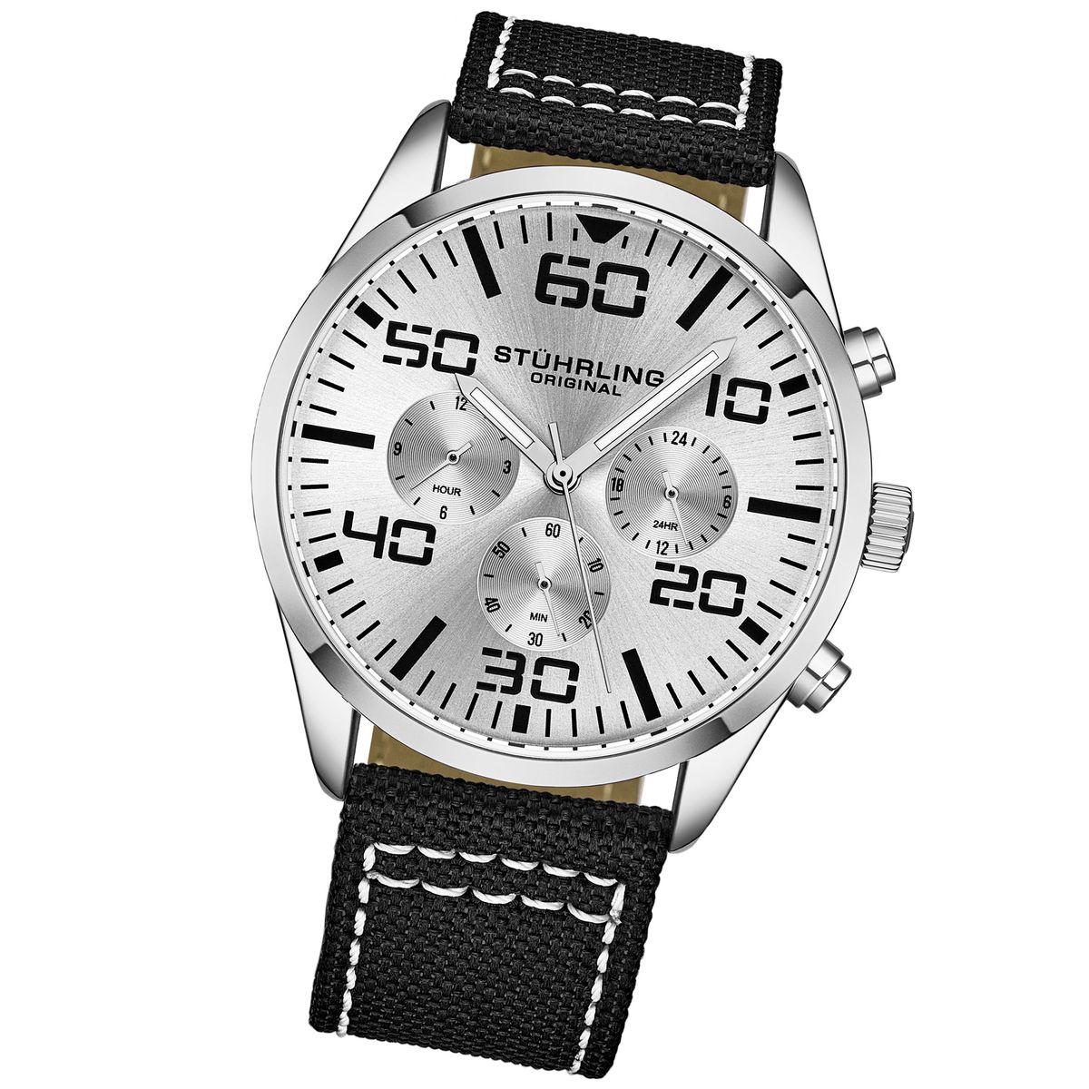 Robuster Flieger-Chronograph mit Canvas