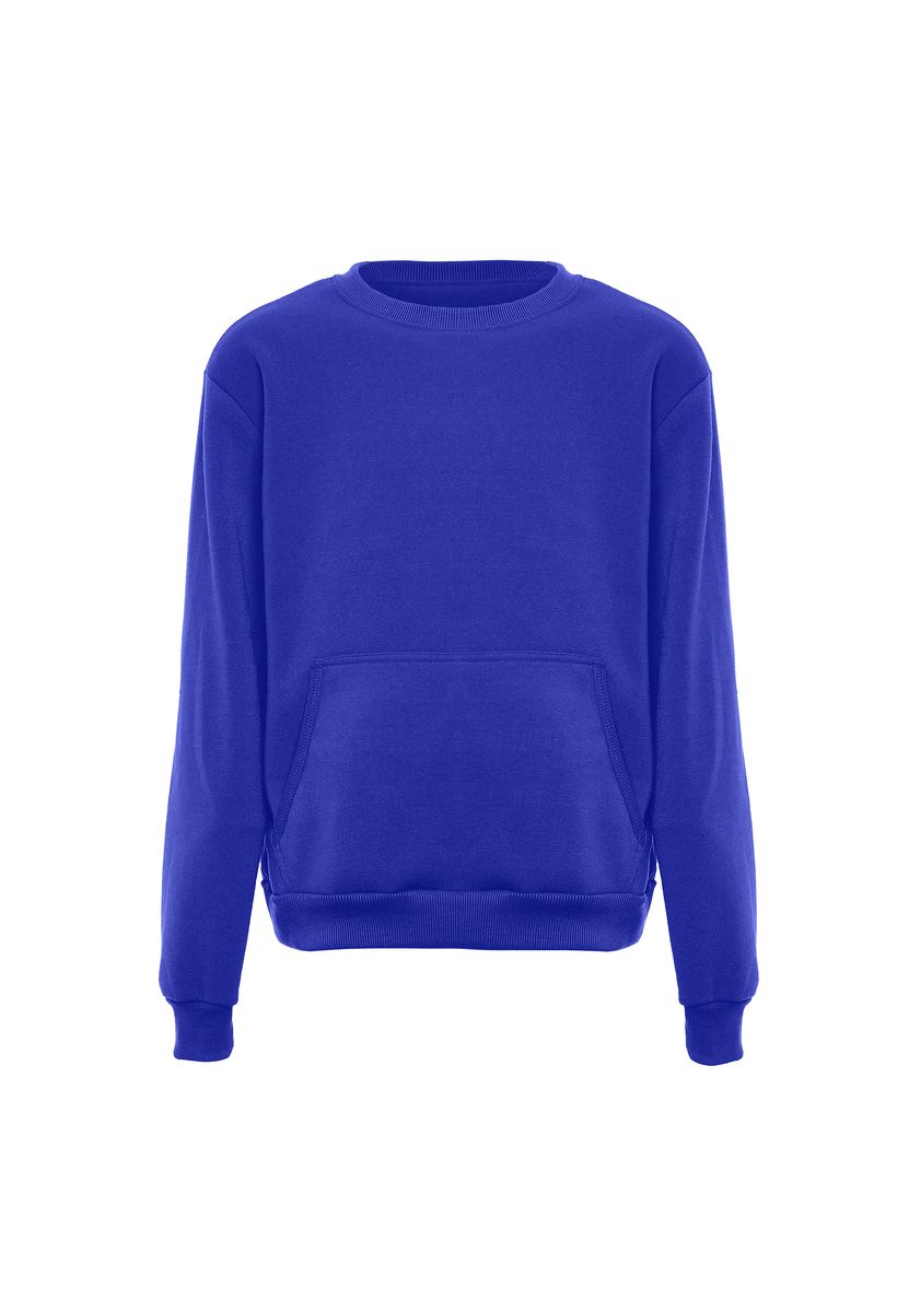Klassisches Pullover-Sweatshirt mit Tasche