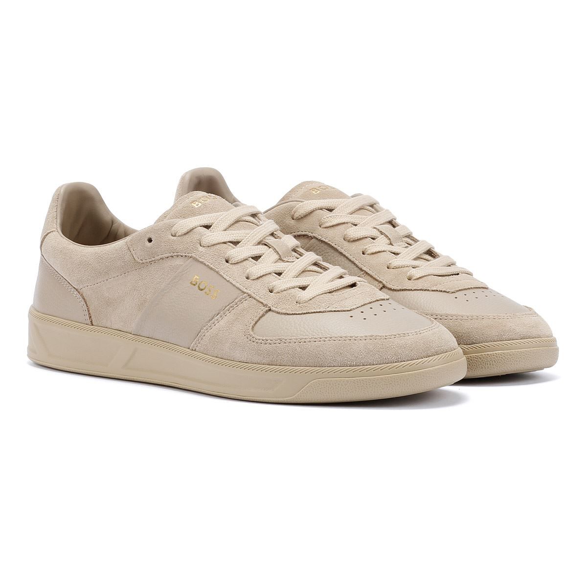 Wildleder-Tennis-Sneakers mit niedrigem Schaft