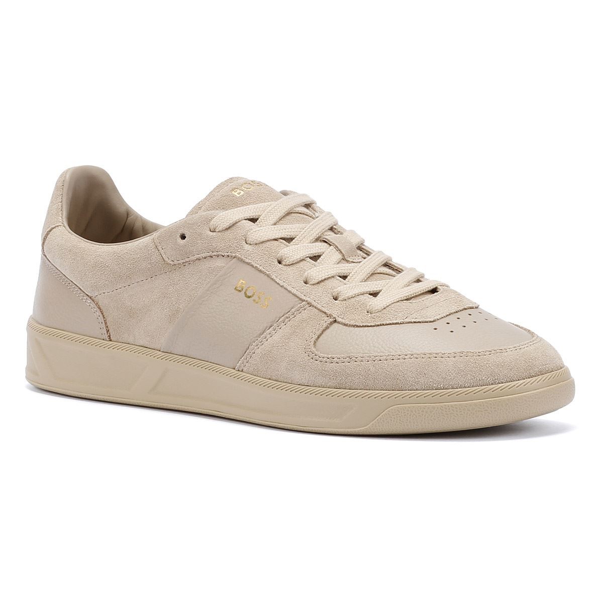 Tennis-inspirierte Veloursleder-Sneaker
