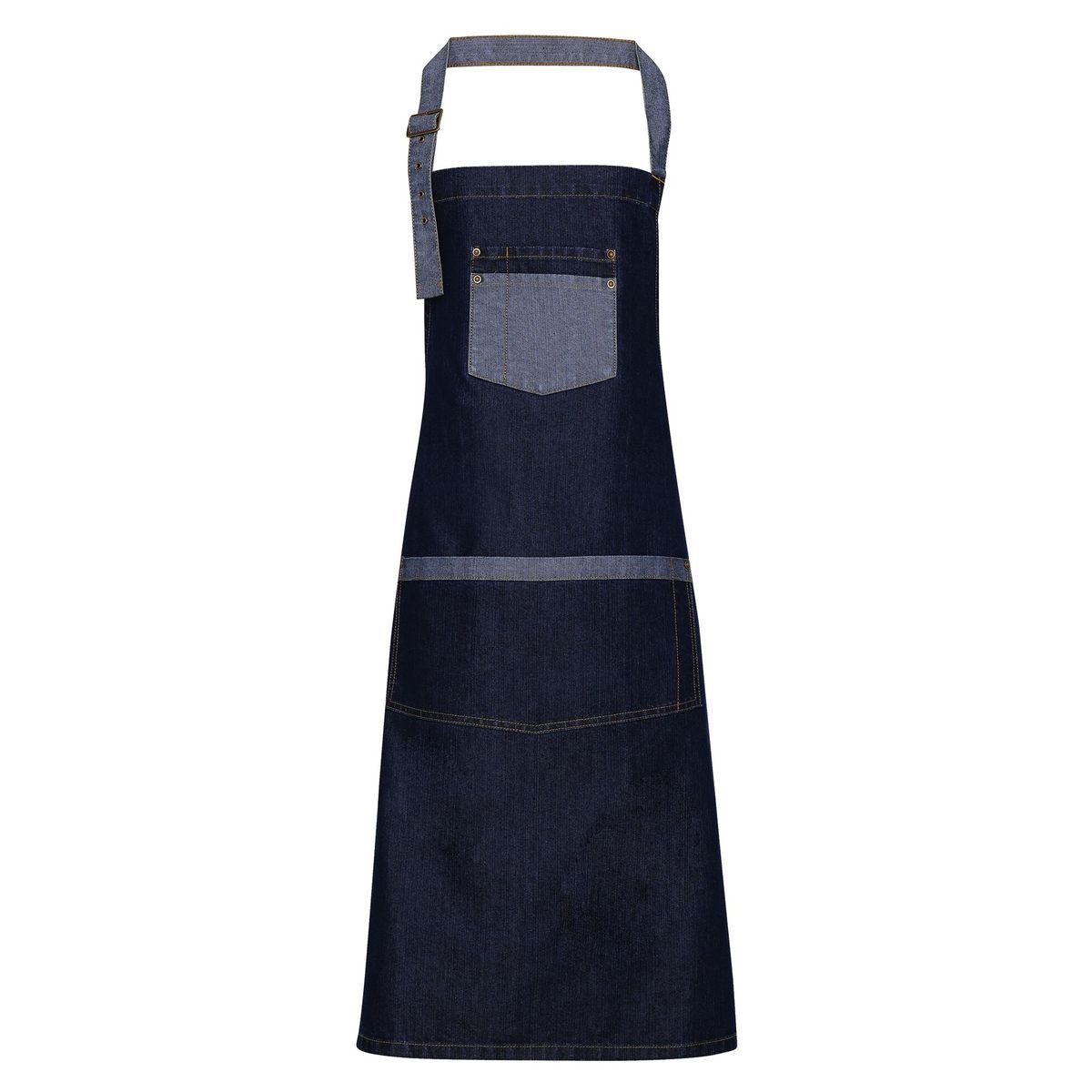 Unisex Denim-Latzschürze mit Taschen