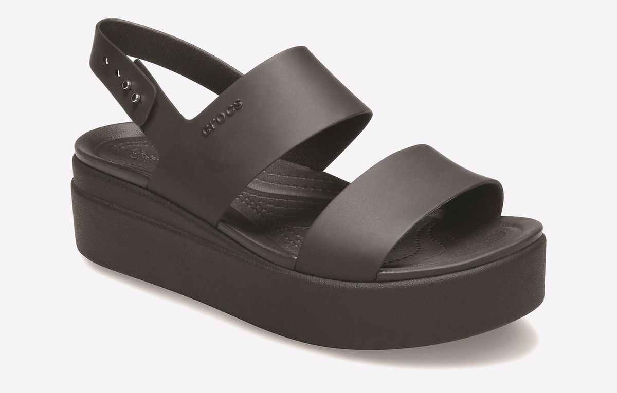 Brooklyn Plateau-Sandalen mit Keilabsatz
