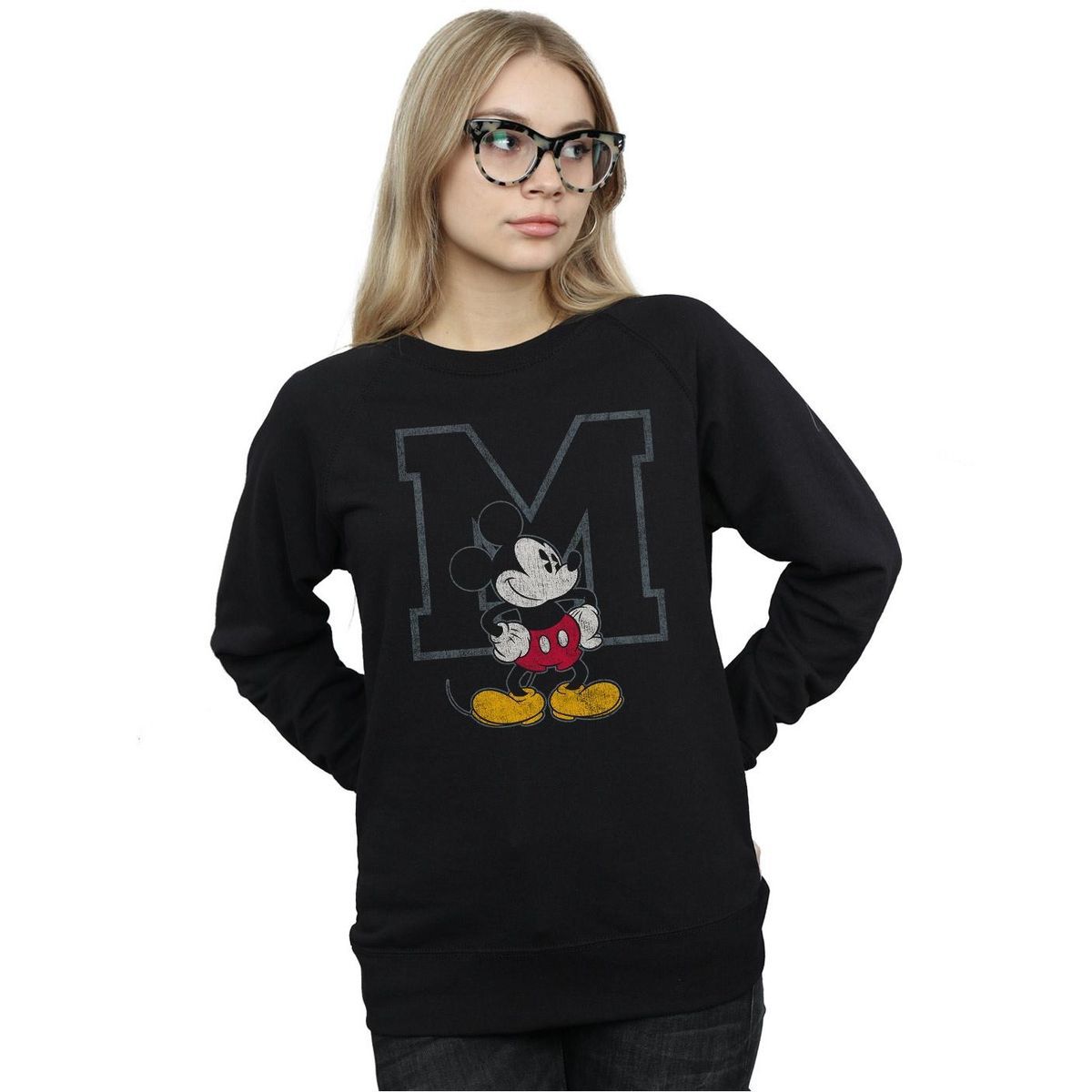 Mickey Mouse College Grafik-Sweatshirt