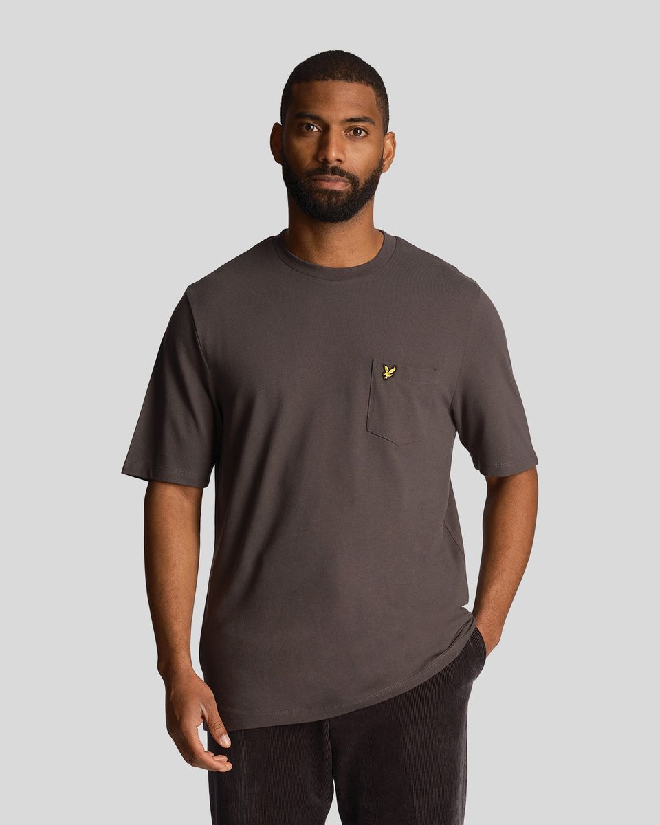 Herren Piqué T-Shirt mit Tasche