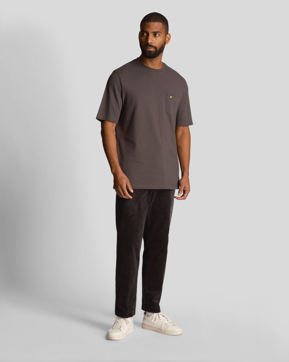 Piqué-T-Shirt mit Brusttasche