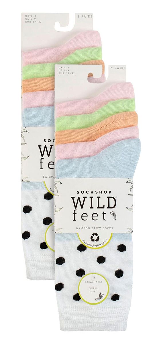 Bambus-Wadensocken mit Punkten