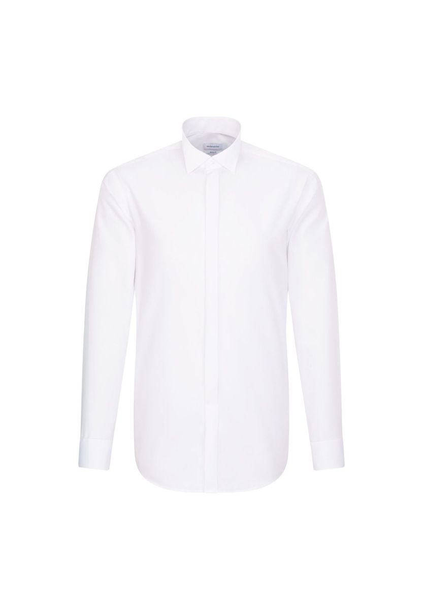 Klassisches weißes Hemd mit regulärer Passform