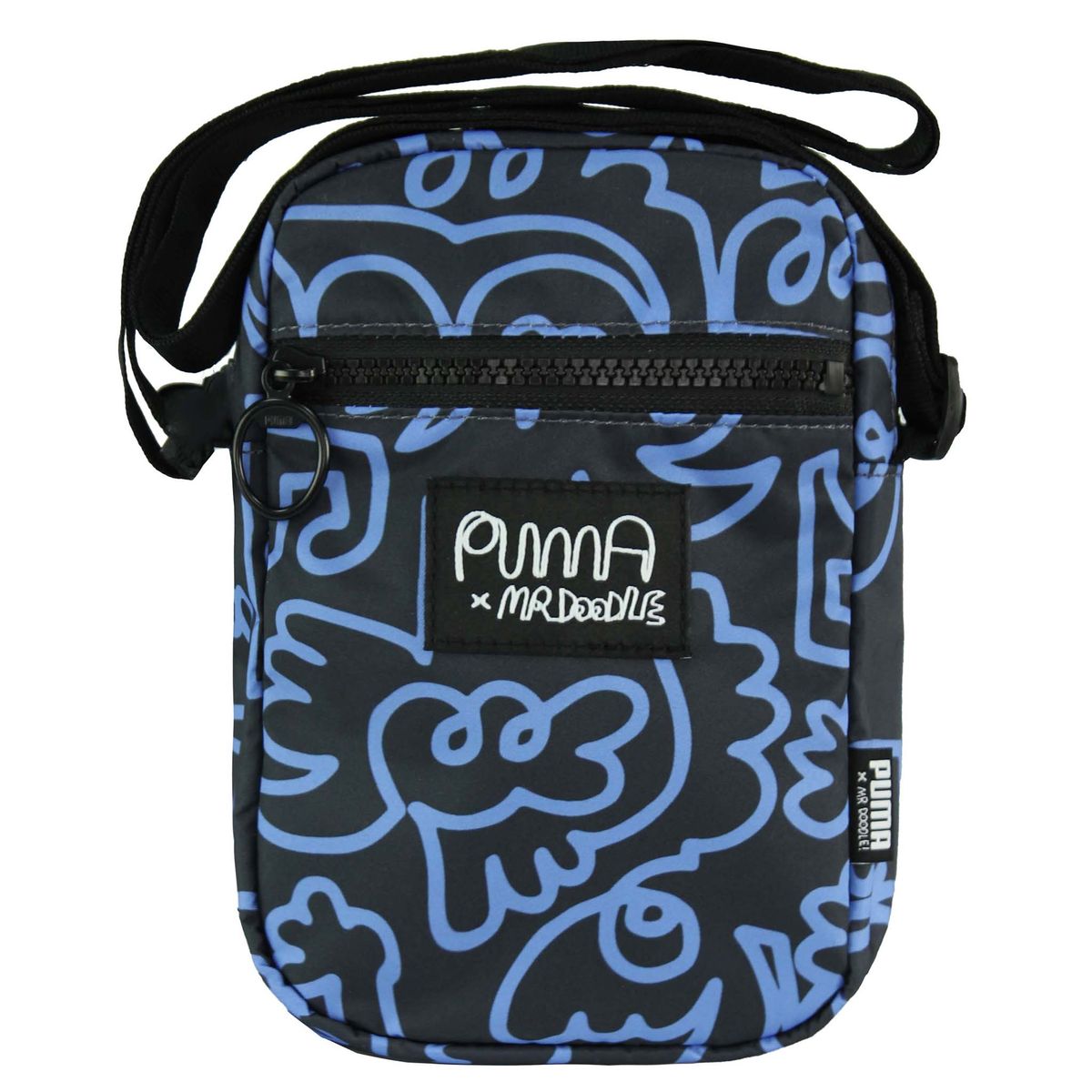 Streetwear Umhängetasche mit Doodle-Print