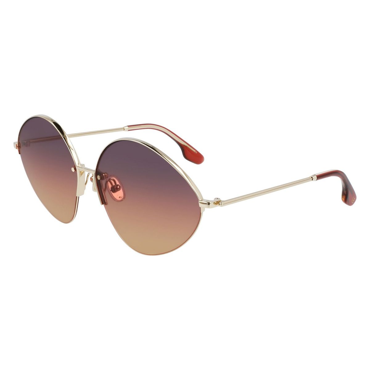Randlose Runde Metall Sonnenbrille
