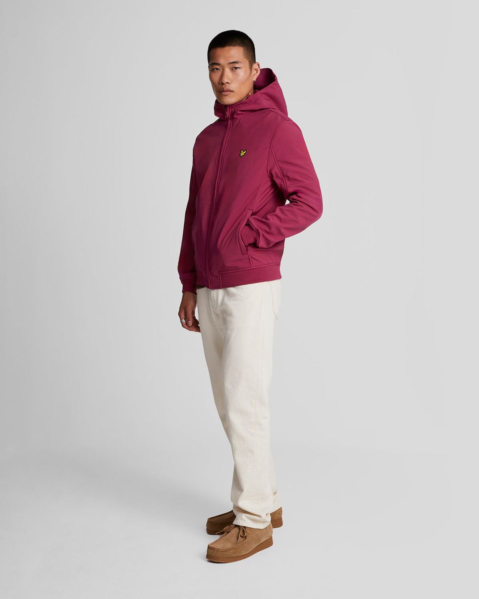 Softshell-Kapuzenjacke mit Fleece-Futter