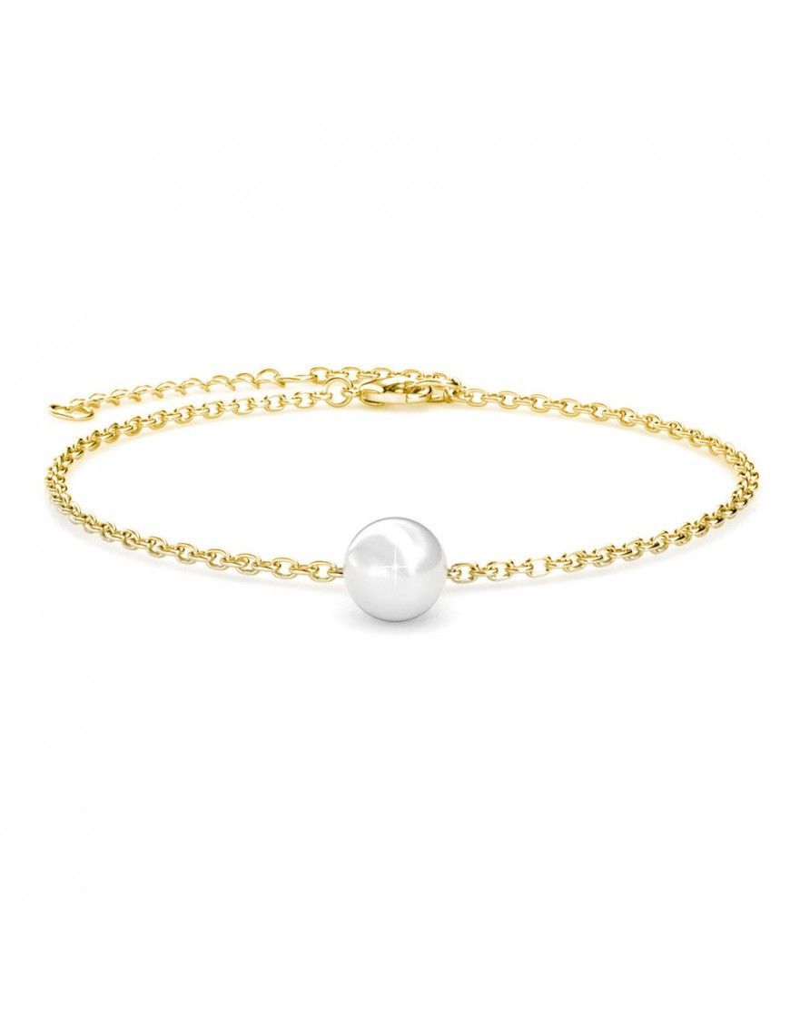 Perlenanhänger Goldkettenarmband