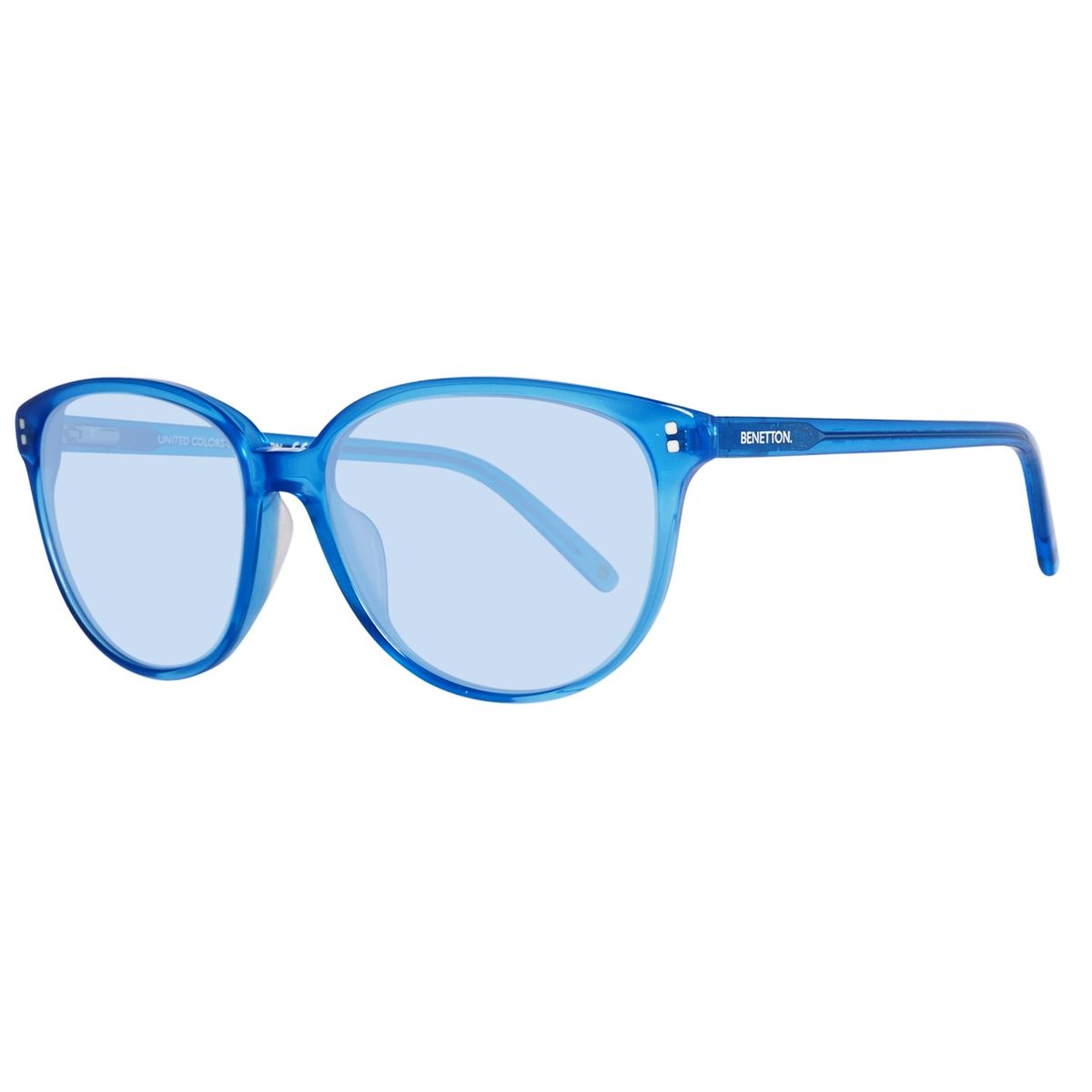 Blaue runde modische Sonnenbrille