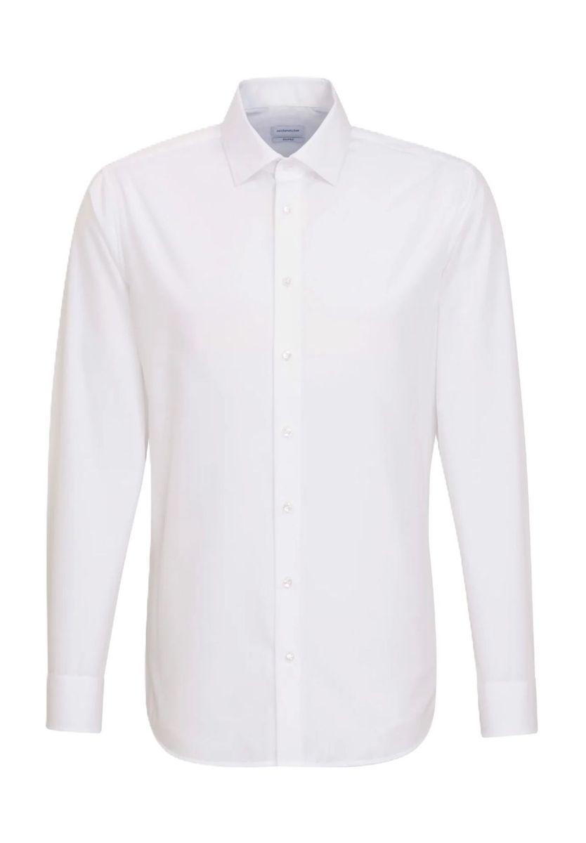 Klassisches weißes Hemd in Slim Fit