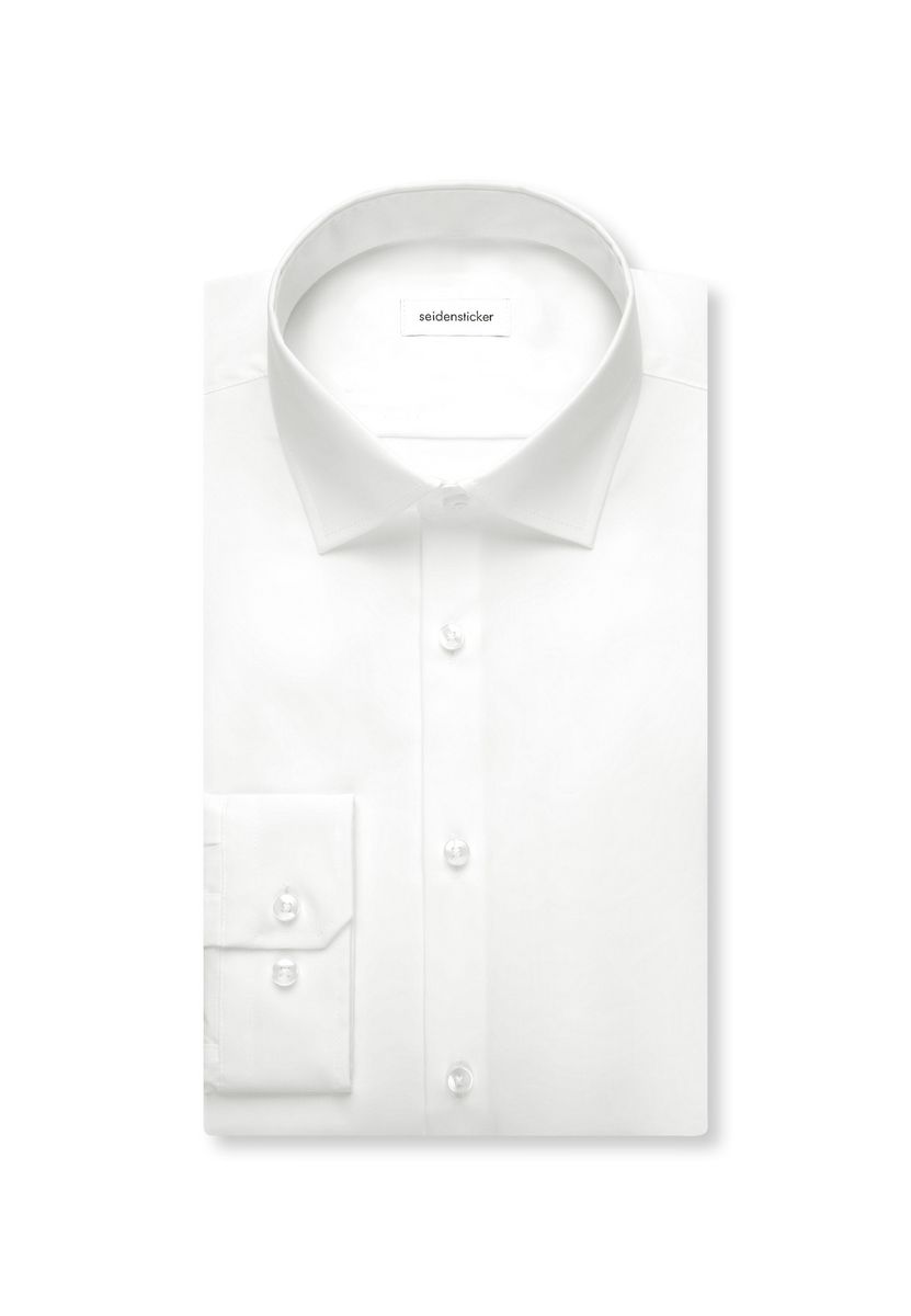 Klassisches weißes Hemd in Slim Fit