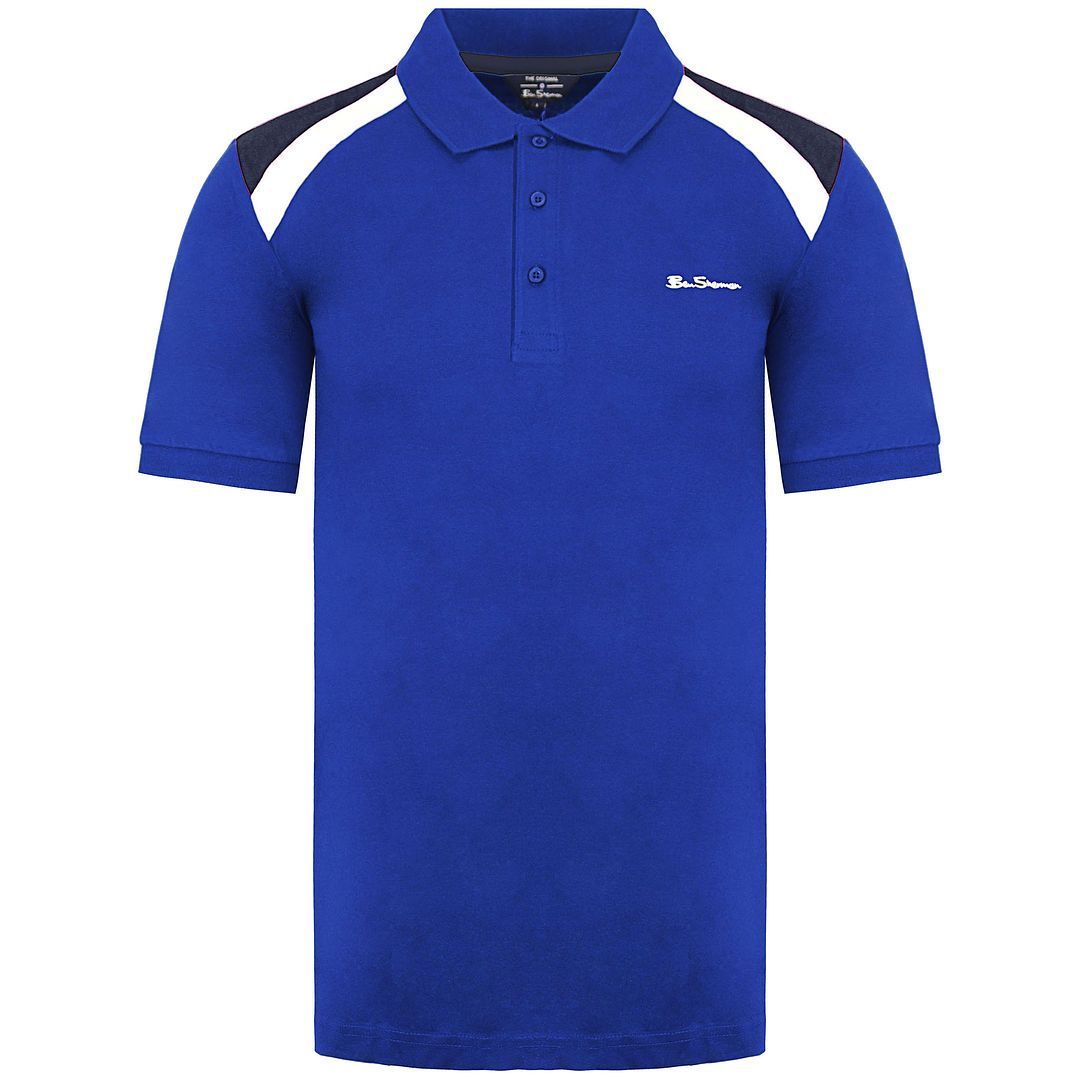 Herren Poloshirt mit Kontrastschulter