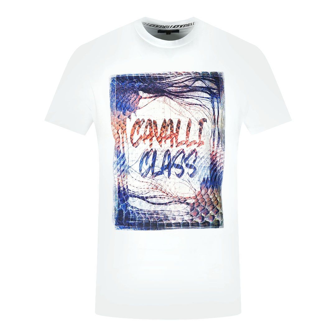 Baumwoll T-Shirt mit grafischem Box-Logo