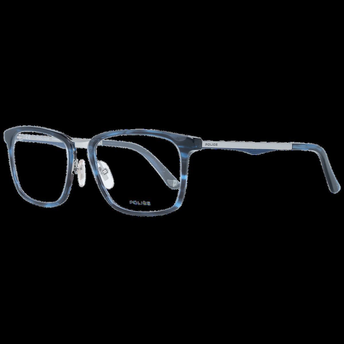 Blaue Rechteckige Vollrandbrille