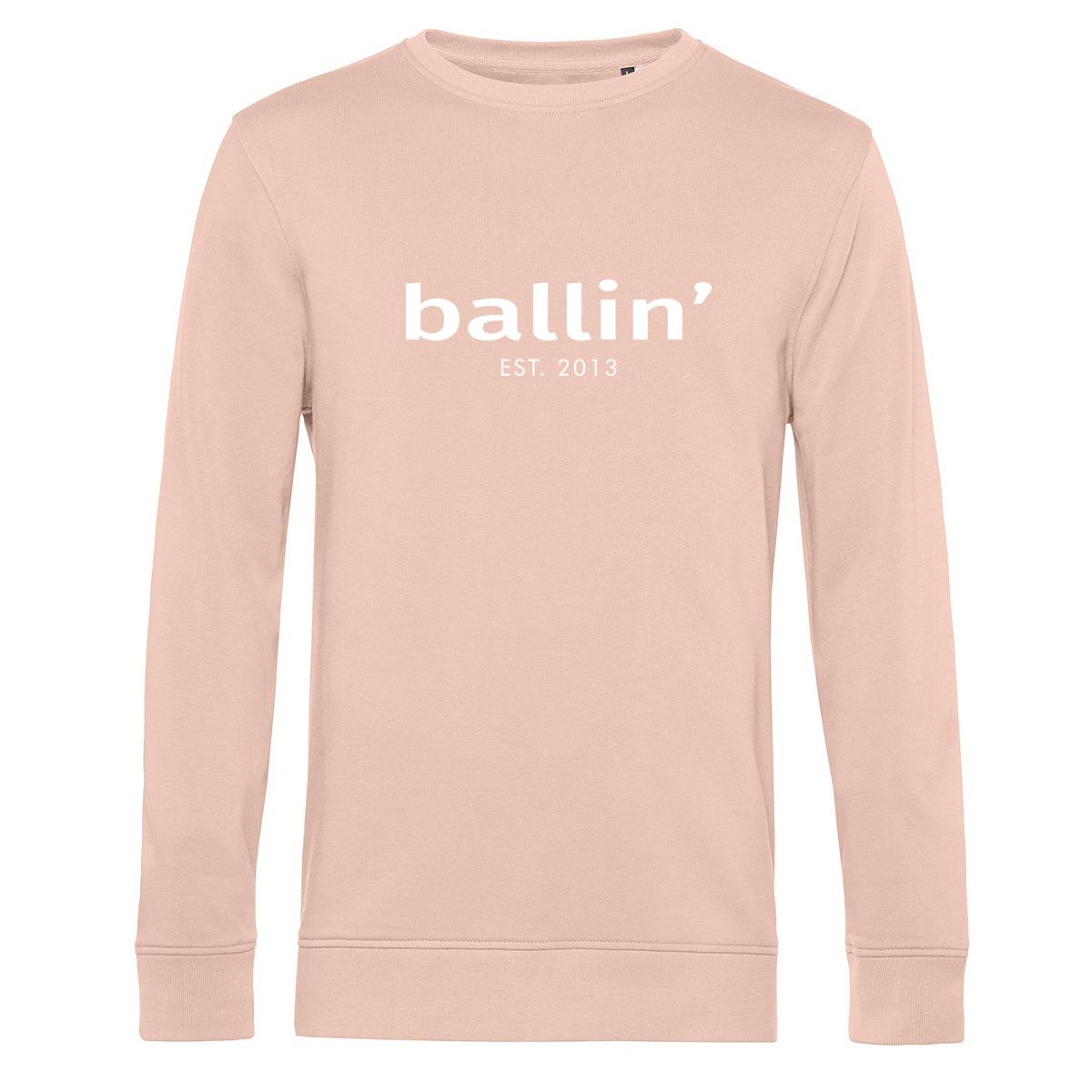 Basic Rundhals-Sweatshirt mit Text