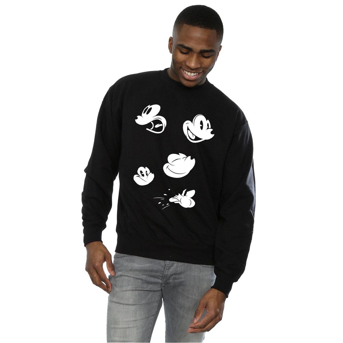 Mickey Maus Gesichter Grafik-Sweatshirt