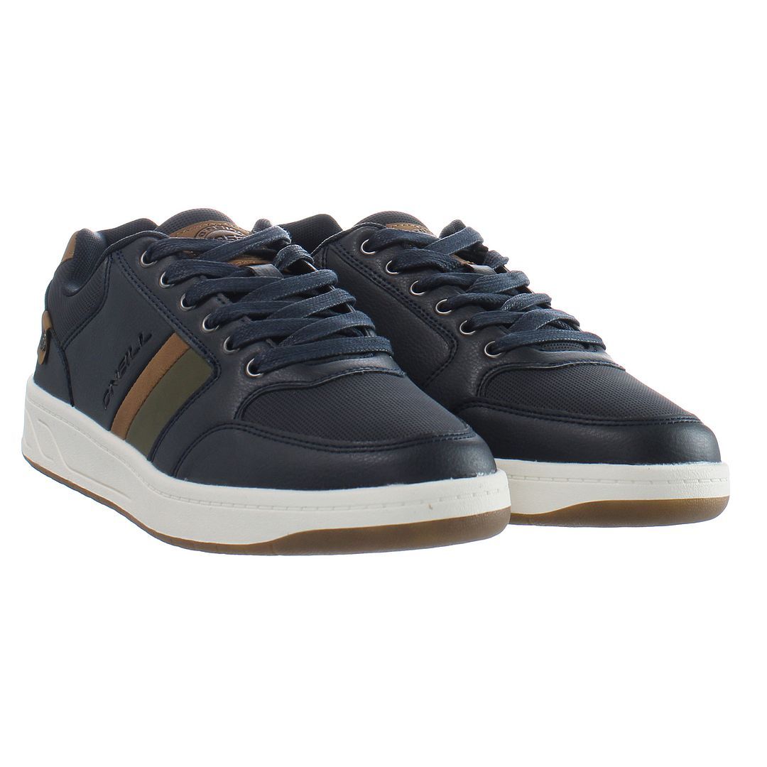 Lässiger Low-Top Streifen Sneaker