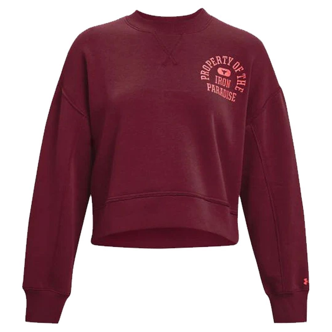Gekürztes Grafik-Fleece-Sweatshirt
