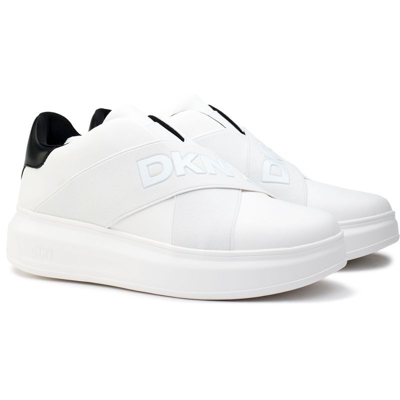 Plateau-Sneaker zum Schlüpfen mit Logo-Riemen