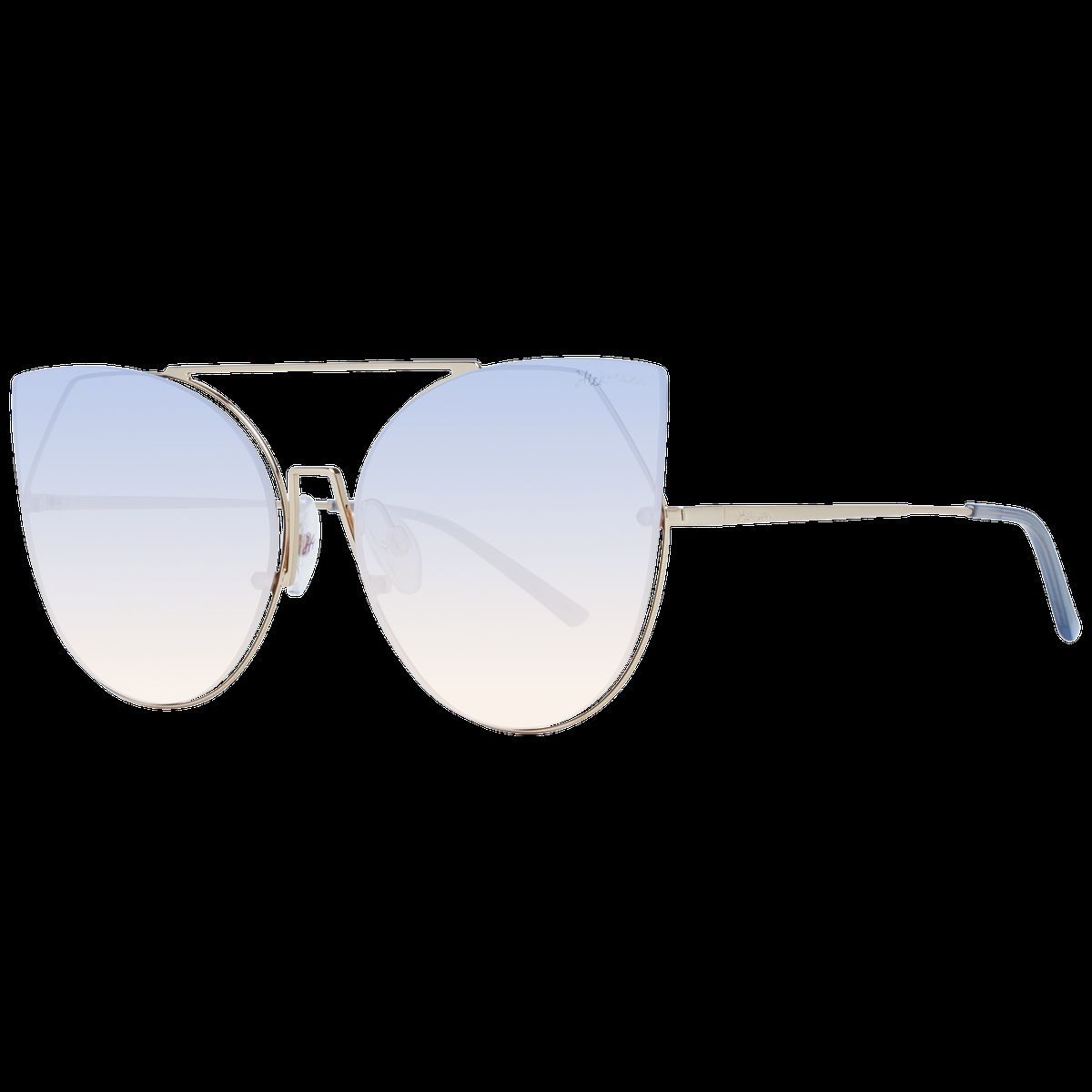 Cat-Eye Sonnenbrille mit Brauensteg