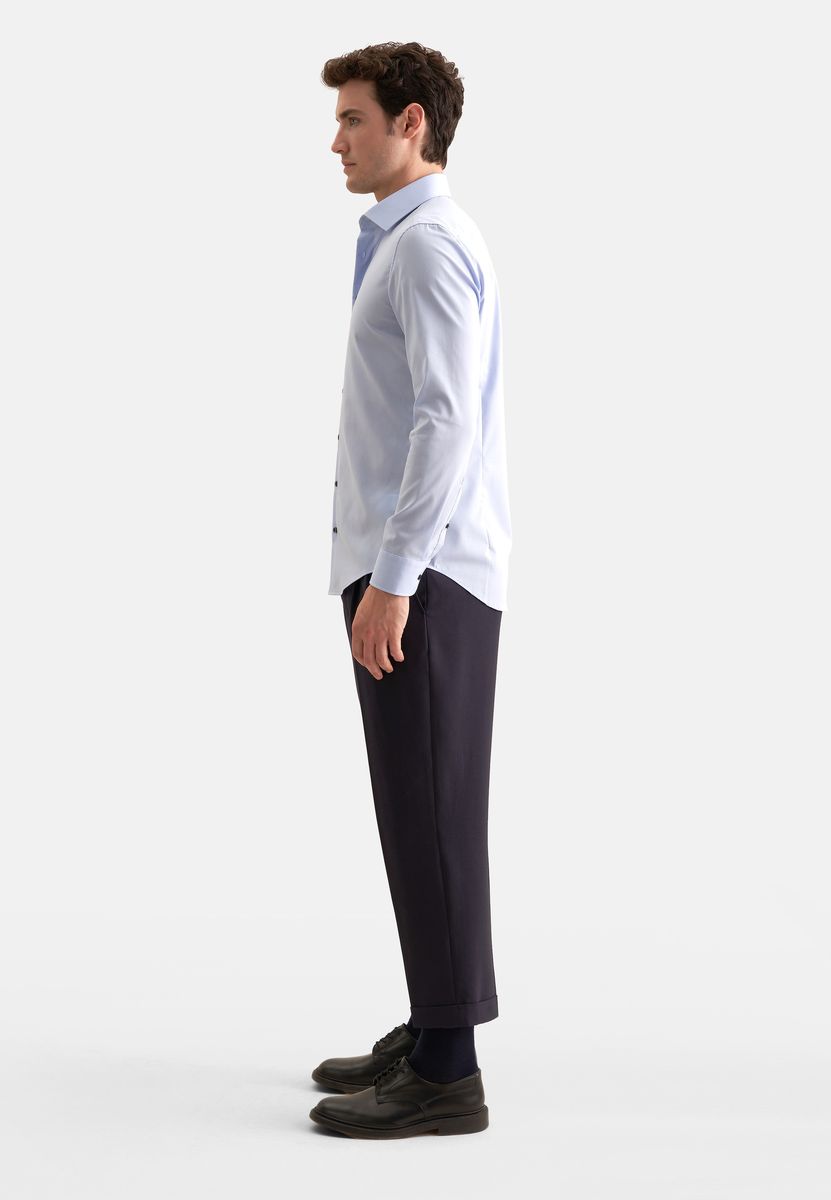Elegantes Chambray-Hemd in Shaped Fit