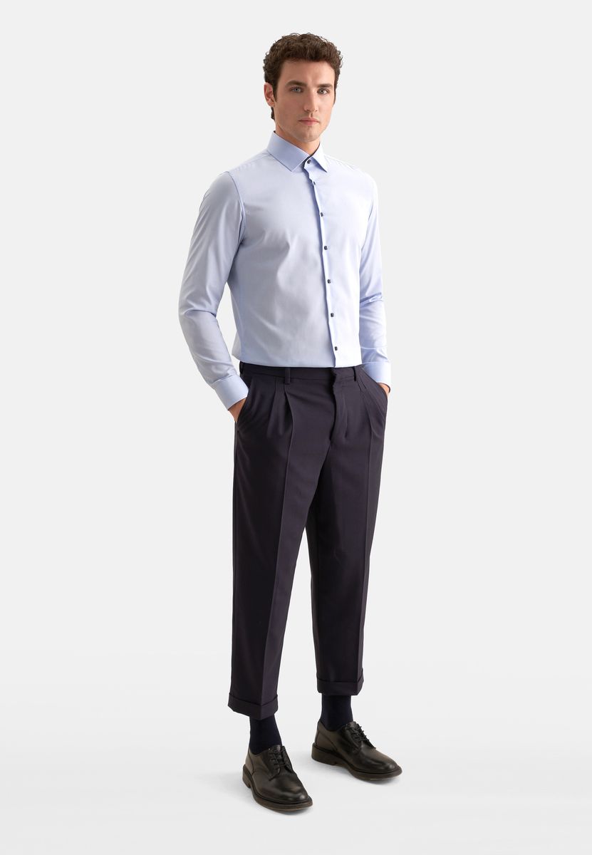 Elegantes Chambray-Hemd in Shaped Fit