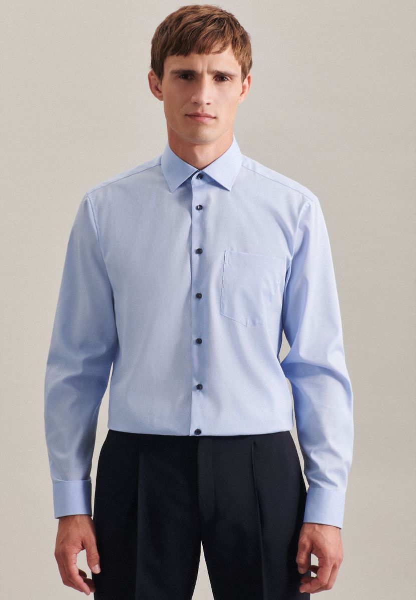 Elegantes Chambray-Hemd in Shaped Fit