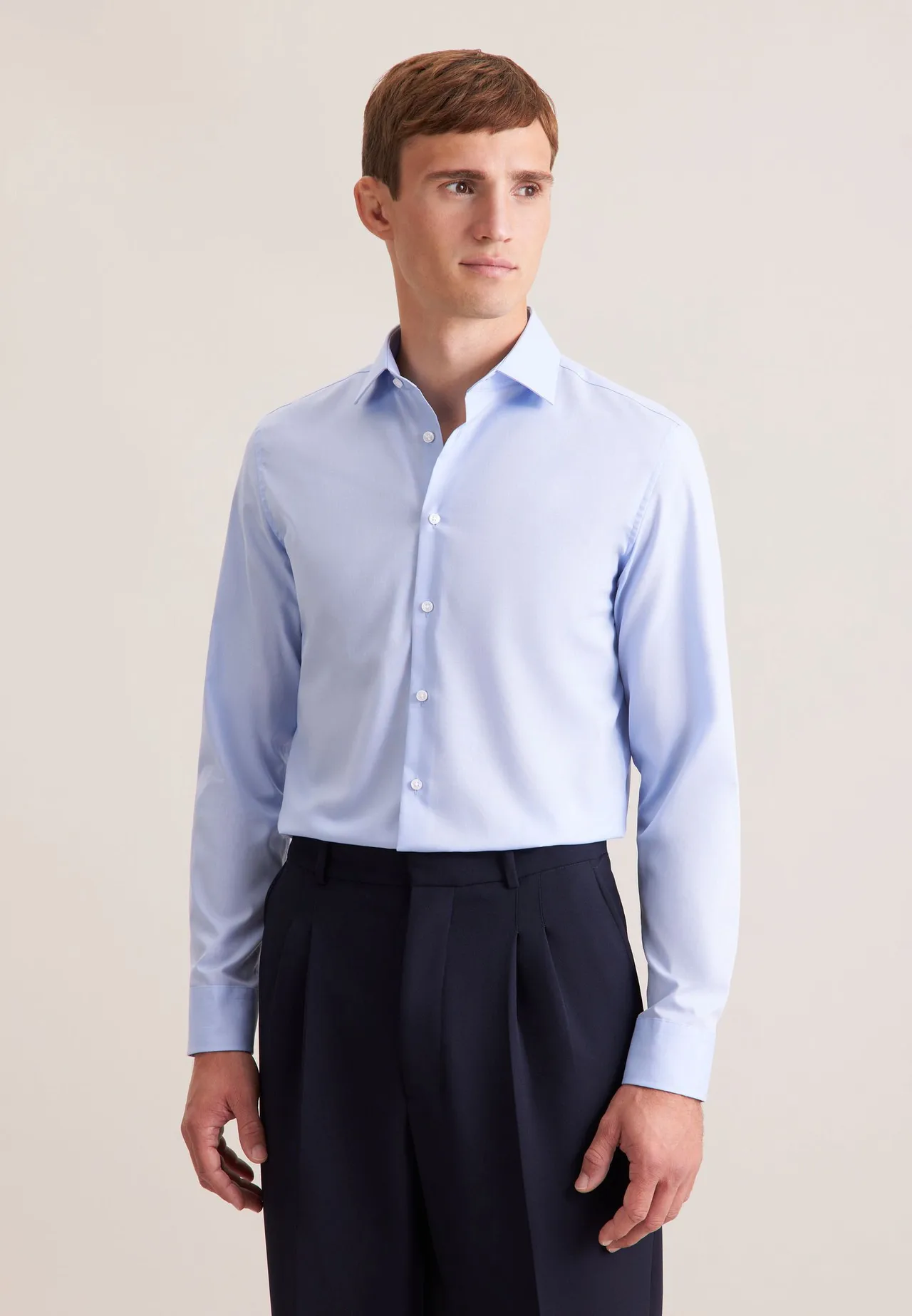 Elegantes Chambray-Hemd in Shaped Fit