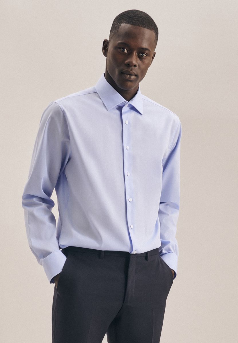 Elegantes Chambray-Hemd in Shaped Fit