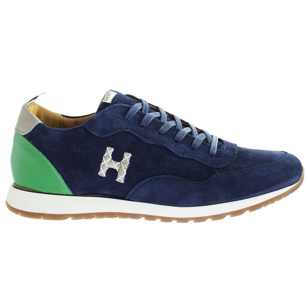 Herren Marineblaues Wildleder Casual Trainer