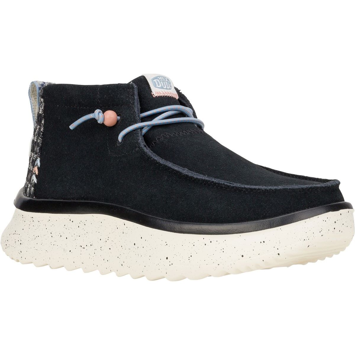 HEYDUDE Wendy Peak Hi Wildleder Damen Schwarz Stiefel