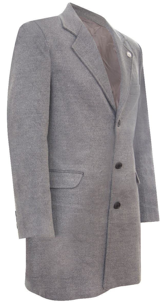 Klassischer Slim-Fit Wollmantel