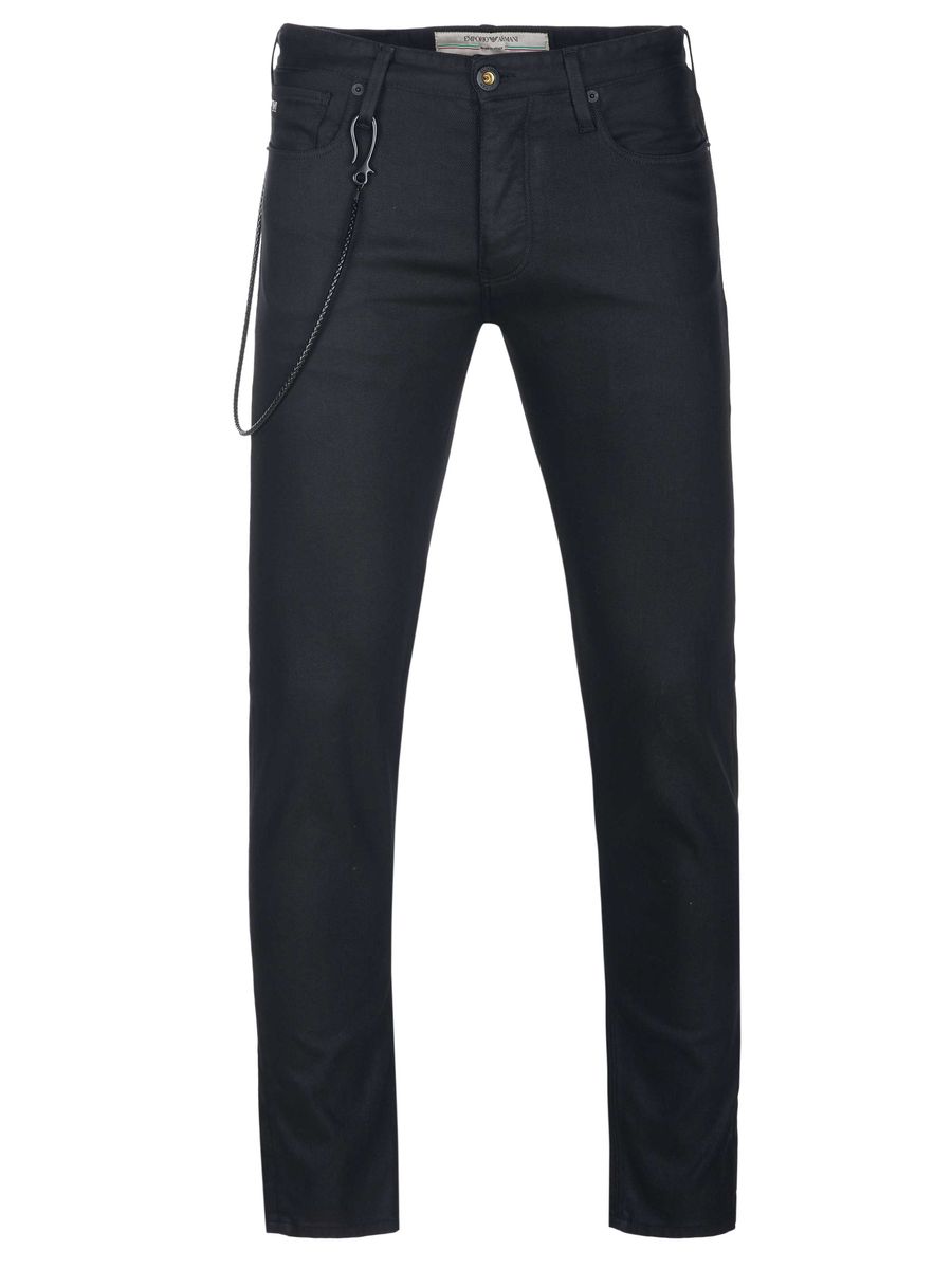 Klassische Slim-Fit-Jeans mit Kette